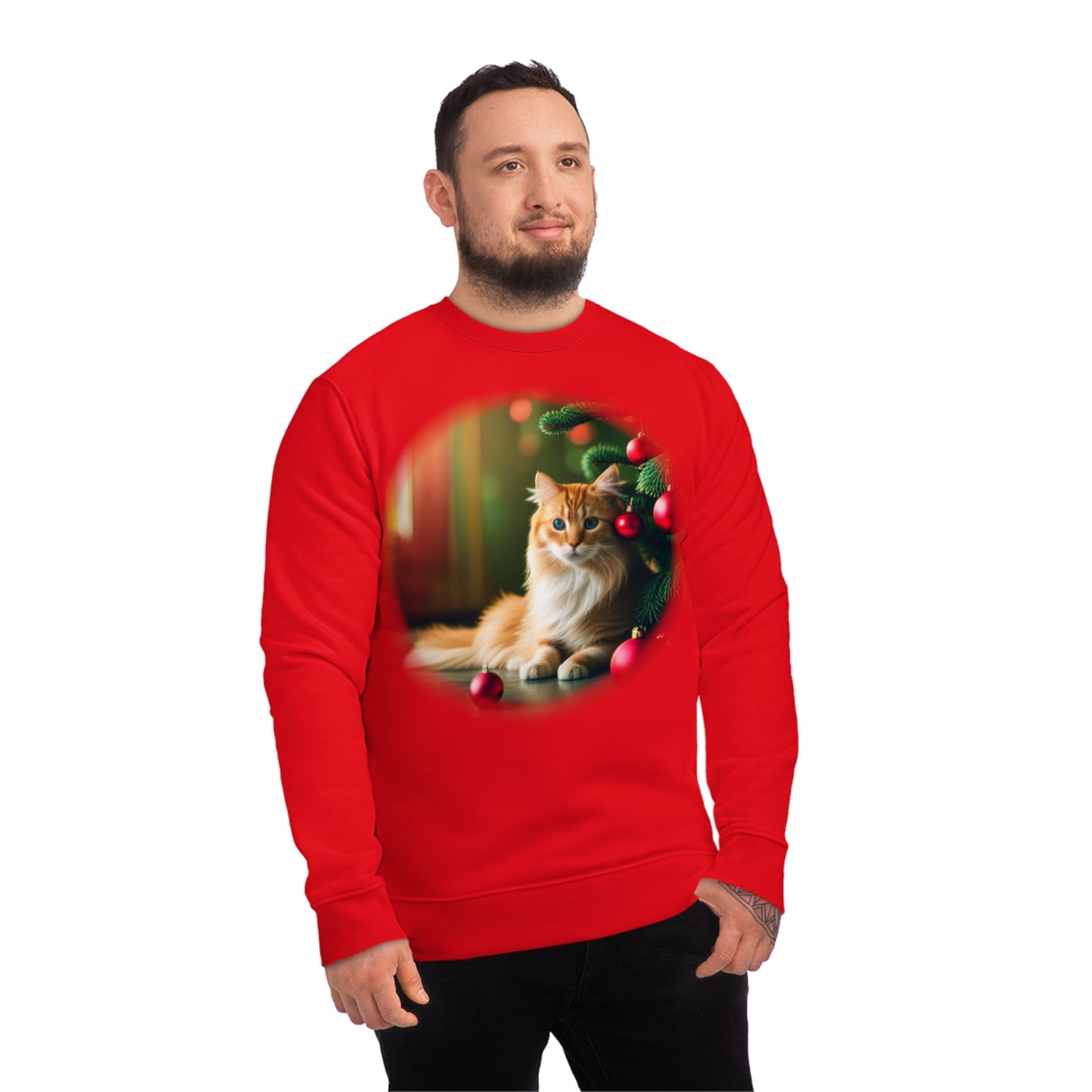 Unisex Changer Sweatshirt - Christmas Cat