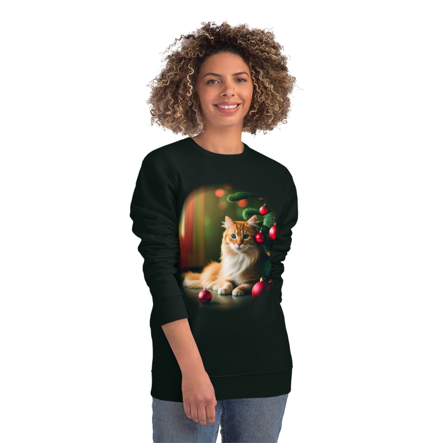 Unisex Changer Sweatshirt - Christmas Cat